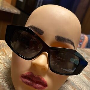 Balenciaga Black Cat-Eye Sunglasses